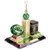 Muslim Kaaba Clock Tower Model, 4.7 * 3.1 * 5.1in Practical Islamic Architecture Handicrafts Islamic Home Decor for Souvenirs Home Desktop Decoration Festival Gift Art view 1