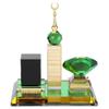 Muslim Kaaba Clock Tower Model, 4.7 * 3.1 * 5.1in Practical Islamic Architecture Handicrafts Islamic Home Decor for Souvenirs Home Desktop Decoration Festival Gift Art view 4