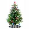 2 Pack Christmas Tree Skirt Decorations 15 Inch Mini Xmas Tree Skirt, Buffalo Plaid Tree Skirt for Family Christmas Party Holiday Decoration view 4