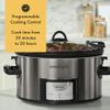 Crock Pot 7-qt Nonstick Ceramic Coating Cook & Carry Programmable Easy-Clean Slow Cooker Stainless Steel view 4
