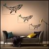LaModaHome Whale 53x100 cm[20.8"x39.4" in] Metal Wall Art,Wall Decor, Living Room, Bedroom, Kitchen, Bathroom Interior Outdoor Decoration, Wall Hanging view 4