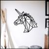 Unicorn 70x70 cm[27.5"x27.5" in] Metal Wall Art, Decor, Living Room, Bedroom, Kitchen, Bathroom Interior Outdoor Decoration by LaModaHome view 1