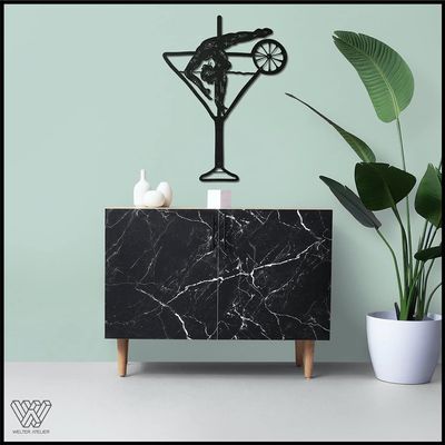 LaModaHome Valdra v.1 35x46 cm[13.8"x18.1" in] Metal Wall Art,Wall Decor, Living Room, Bedroom, Kitchen, Bathroom Interior Outdoor Decoration, Wall Hanging