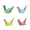12pcs Elegant Ceramic Chopsticks Rest Holder Design Premium Quality Tableware for Dining Hotel Banquet Decoration Yellow view 1