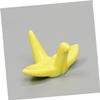 12pcs Elegant Ceramic Chopsticks Rest Holder Design Premium Quality Tableware for Dining Hotel Banquet Decoration Yellow view 2