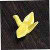 12pcs Elegant Ceramic Chopsticks Rest Holder Design Premium Quality Tableware for Dining Hotel Banquet Decoration Yellow view 4