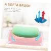 4-Piece White Bathroom Set Countertop Accessories Soap Dish Toothbrush Holder Bathing Supplies Elegant for Home Hotel view 2