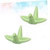 12pcs Crane Ceramic Chopstick Holder Elegant Tableware Decoration for Dining Hotel Banquet Prevents Chopsticks Rolling Easy to Clean view 4