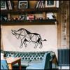 LaModaHome Bull 54x100 cm[21.2"x39.4" in] Metal Wall Art,Wall Decor, Living Room, Bedroom, Kitchen, Bathroom Interior Outdoor Decoration, Wall Hanging view 3