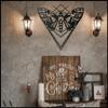 LaModaHome Butterfly 70x70 cm[27.5"x27.5" in] Metal Wall Art,Wall Decor, Living Room, Bedroom, Kitchen, Bathroom Interior Outdoor Decoration, Wall Hanging view 2