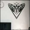 LaModaHome Butterfly 70x70 cm[27.5"x27.5" in] Metal Wall Art,Wall Decor, Living Room, Bedroom, Kitchen, Bathroom Interior Outdoor Decoration, Wall Hanging view 3