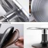 Aluminium Alloy Rotating Cake Turntable 10" 12" 14" Turntable Ring, Three-segment Circular Scale, With Non-Slipping Rubber Bottom, Revolving Cake Stand, Cake Decorating Supplies view 3