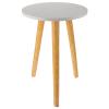 Cabilock 1pc Coffee Table Small Side Table Side Table Modern Bedside End Table Wood Side end Table Outdoor Side Table Round Tea Table Rustic end Table Nesting Tray Table Corner White view 1