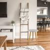 Cabilock 1pc Coffee Table Small Side Table Side Table Modern Bedside End Table Wood Side end Table Outdoor Side Table Round Tea Table Rustic end Table Nesting Tray Table Corner White view 2