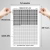 Outus 4 Pieces Weeks of My Life Calendar Memento Mori Poster 88 Years 4576 Weeks Wall Decor Motivational Stoic Quotes Art Lifetime Poster for Habit Tracker Home Decoration Gift view 4
