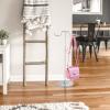 Cabilock 1pc Liftable Handbag Display Rack Storage Organizer for Home Bedroom and Living Room Silver Finish Design for Purses and Bags view 4