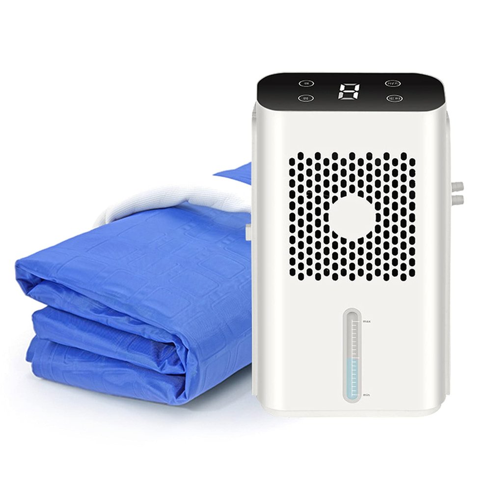 Kcanamgal Bedroom Fans and Cooling Mat for Human Air Conditioning Quiet Bedroom Timing Electric Bed Blanket Water Cooler Pad Sleeping System Mattress, Single 160*70CM
