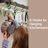 HiGift 6 Inch Large S Hooks for Hanging Heavy Duty, Non Slip Vinyl Coated S Hook for Closet, Steel Metal Black Rubber Coated S Hooks for Hanging Plant Jeans Pot Pan Clothes Purse Towel Bags- 4 Pack view 3