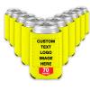 70 PCS Custom Beer Can Cooler Sleeves Bulk Personalized Insulated Beverage Bottle Holder with Logo Image Text for Wedding Birthday Party view 1