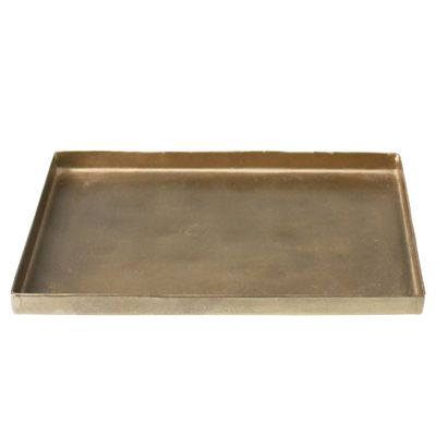 AREOhome Tulum Decorative Tray 6.25" x 4" Metal Bronze