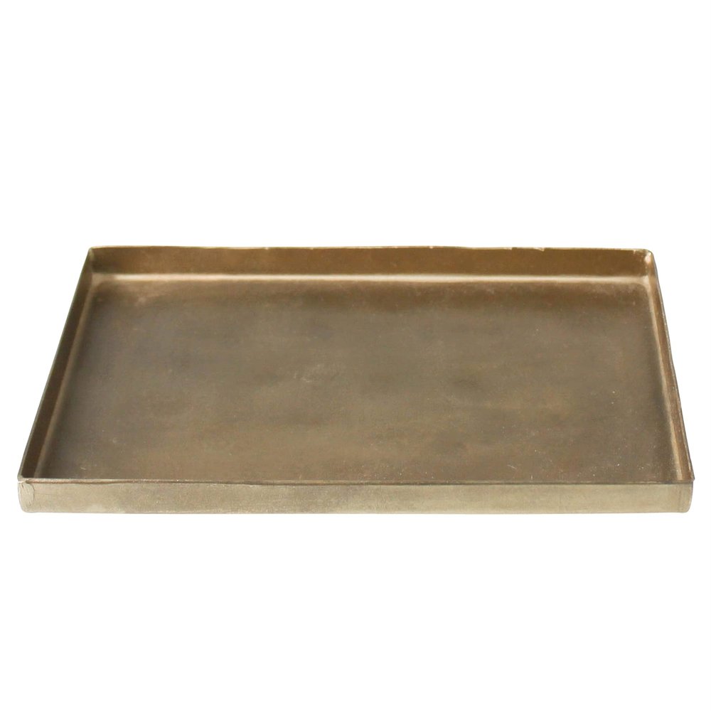 AREOhome Tulum Decorative Tray 6.25" x 4" Metal Bronze