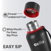 Cello Duro Tuff Steel Stainless Kent Flask | Hot and Cold Stainless Steel Water Bottle | Leak Proof | Scratch Resistant | Vacuum Insulated Bottle for Travel, Home, Office (25oz, Black) view 4