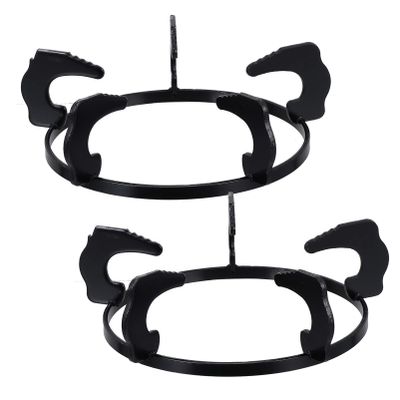 Beaupretty 2pcs Cast Iron Gas Stove Rack Cookware for Steady Cooking for Pots and Frying Pans Design for Gas Stoves