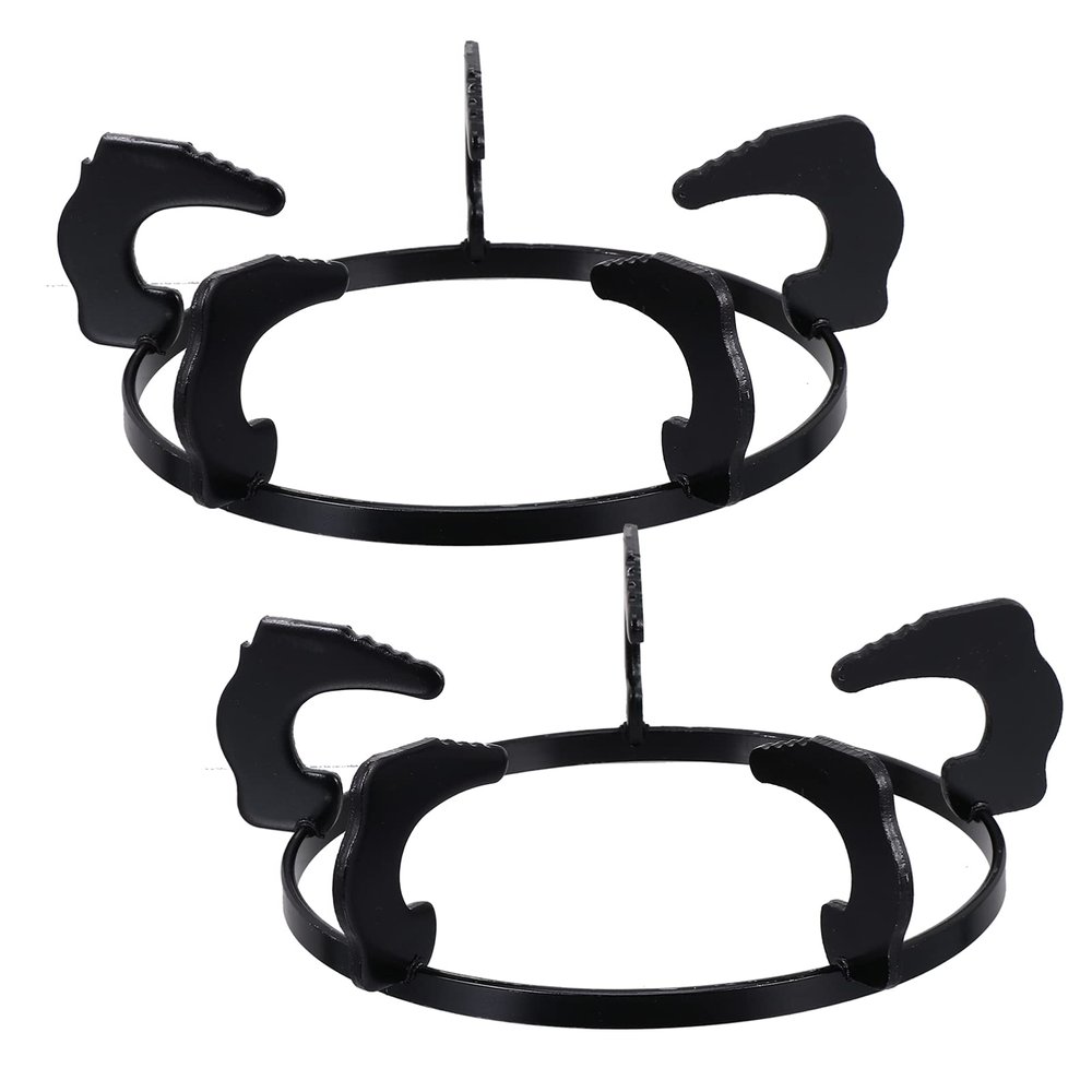 Beaupretty 2pcs Cast Iron Gas Stove Rack Cookware for Steady Cooking for Pots and Frying Pans Design for Gas Stoves