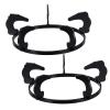 Beaupretty 2pcs Cast Iron Gas Stove Rack Cookware for Steady Cooking for Pots and Frying Pans Design for Gas Stoves view 1
