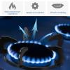 Beaupretty 2pcs Cast Iron Gas Stove Rack Cookware for Steady Cooking for Pots and Frying Pans Design for Gas Stoves view 2