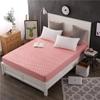 CFYCYHDZHT Bed Sheet Set Queen Size Thick Cotton Mattress Cover, Non Slip Warmth Solid Color Mattress Top Hat for Single Double King Size Bed Jade 135cm190cm view 1