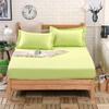 CFYCYHDZHT Bedding Best for Hotel Home Pure Cotton Solid Color Soft Fitted Sheets, Bedroom Hotel Homestay Single Double King Mattress Topper Green 90190cm view 1