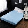CFYCYHDZHT Bed Sheet Set Thick Cotton Mattress Cover, Non Slip Warmth Solid Color Mattress Top Hat for Single Double King Size Bed Sky Blue 200cm220cm view 1