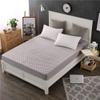 CFYCYHDZHT Bottom Sheets Thick Cotton Mattress Cover, Non Slip Warmth Solid Color Mattress Top Hat for Single Double King Size Bed Grey 180cm220cm view 1