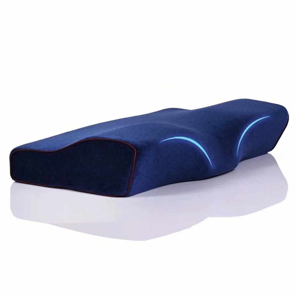 HGTRH Memory Foam Pillows Cooling Gel, Cervical Orthopedic Pillow for Neck Pain Ergonomic Standrad Size with Washable Cover for Side, Back and Stomach Sleeper Multiple Sleeping Positions
