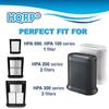 HQRP 3-pack HEPA Filter Replacement for Honeywell Filter R HRF-R3 HRF-R2 HRF-R1 fits HPA090 HPA100 HPA200 HPA250 HPA300 HPA3100 HPA3200 HPA3300 HPA5100 HPA5200 HPA5300 HPA8350 models view 3