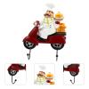 Amosfun Coat Hanger Wall Mount hat Kitchen pan Hangers for Chef Man Kitchen Decor and Accessories- Decorative Key Hook Hook Nail- Mug Spatula view 4