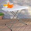 Lavish Home Small Adjustable Folding TV Tray Table, White, 19H-24H-28H view 4