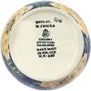Polmedia Polish Pottery Jar with Lid UNIKAT - Butter Blooms Pattern Handmade in Boleslawiec Poland by Ceramika Artystyczna + Certificate of Authenticity view 4