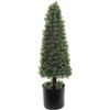 30" Artificial Boxwood Cone Topiary Tree - UV-Resistant Faux Plant for Indoor & Outdoor Decor - Lifelike Pre-Potted Greenery for Home, Office - Easy Maintenance, Stylish Accent view 1