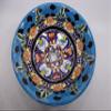 16" ROUND TALAVERA SINK ceramic bathroom vessel sink, mexican handmade folk art view 2