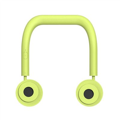 UOOD Hand Held Fan, Hand-Free Personal Fan, Mini Neck-Hanging Double Fan, Wearable USB Rechargeable Fan, 3-Speed Running, Foldable, for Exercising, Climbing Mountains, Shopping Low Noise Design