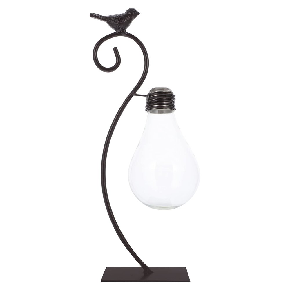 IMIKEYA 1pc Desktop Iron Art Glass Vase Home Decor Plant Pots Indoor Hydroponic Vase