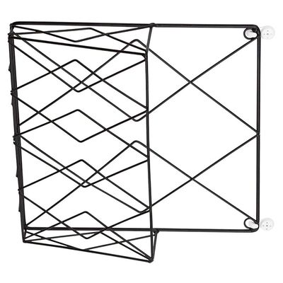 ARTIBETTER Hanging File Rack Hanging Magazine Organizer Wall Mount Paper Folder Holder Hanging Wall Files Rack Magazine Mounted Books Organizer Electric Wire Office Wall Bracket