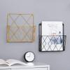 ARTIBETTER Hanging File Rack Hanging Magazine Organizer Wall Mount Paper Folder Holder Hanging Wall Files Rack Magazine Mounted Books Organizer Electric Wire Office Wall Bracket view 3