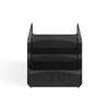 Safco Onyx Organizer Triple Tray: Store & Organize with Style - Powder Coated, Rectangular, Perfect for Home, Office & Classroom. Desktop or Tabletop view 3