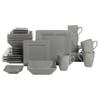 10 Strawberry Street Nova Square 40 pc Dinnerware Set, Gray view 2