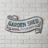 CTW Home Garden Shed Scroll Embossed Vintage Style Metal Sign view 2