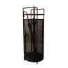 Umbrella Racks WXYZ Long and Short Umbrella Stand, Metal Wrought Iron Hollowout Umbrella Barrel, with Removable Drip Tray, 27x70cm (Color : Black) view 1