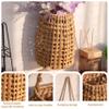 Woven Water Hyacinth Hanging Basket Door Hanging Basket Wall for Home Garden Farmhouse (Water Hyacinth) view 3